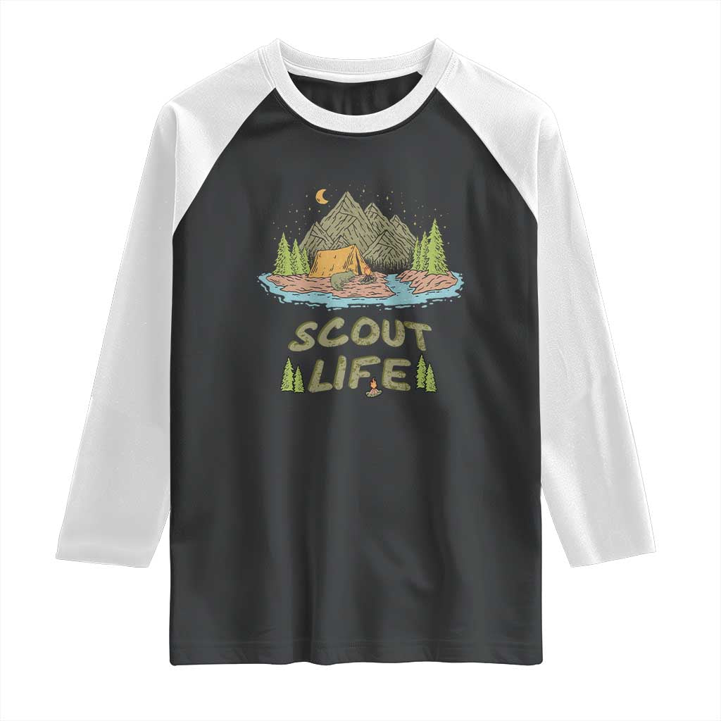 Scout Camping Raglan Shirt Scout Camping Life Hiking Camping Outdoors Troop Leader