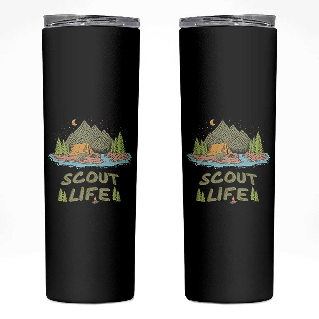 Scout Camping Skinny Tumbler Scout Camping Life Hiking Camping Outdoors Troop Leader