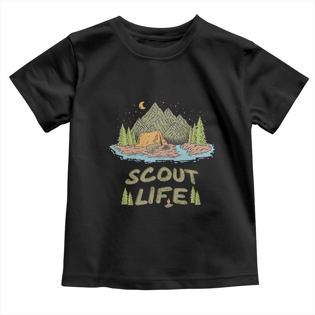 Scout Camping Toddler T Shirt Scout Camping Life Hiking Camping Outdoors Troop Leader