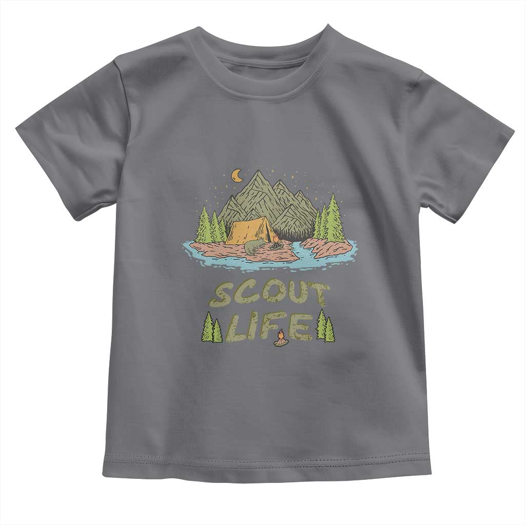 Scout Camping Toddler T Shirt Scout Camping Life Hiking Camping Outdoors Troop Leader