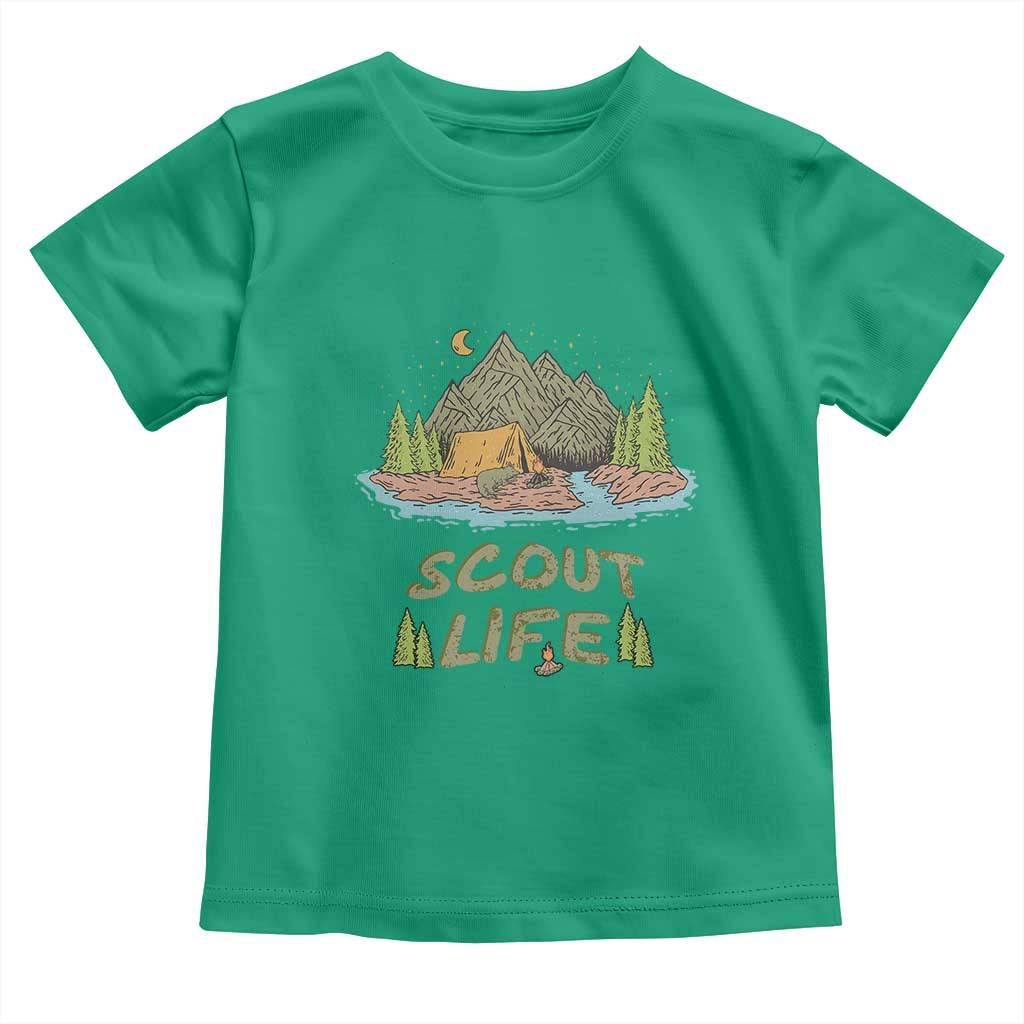 Scout Camping Toddler T Shirt Scout Camping Life Hiking Camping Outdoors Troop Leader