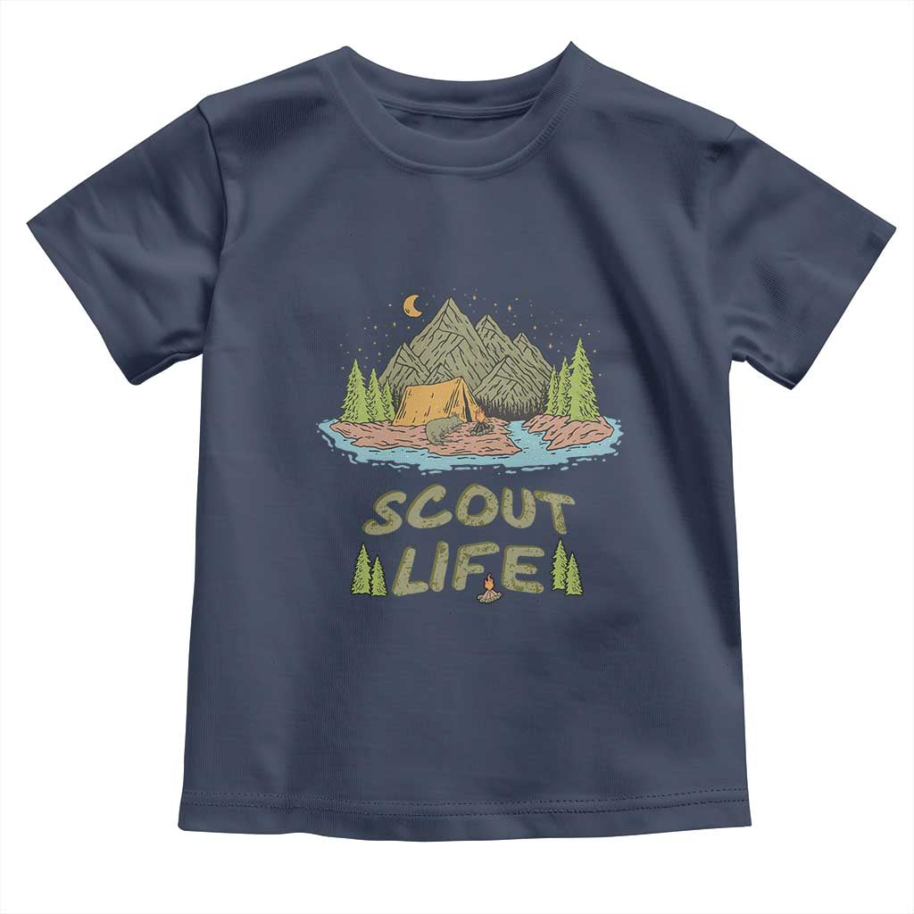 Scout Camping Toddler T Shirt Scout Camping Life Hiking Camping Outdoors Troop Leader