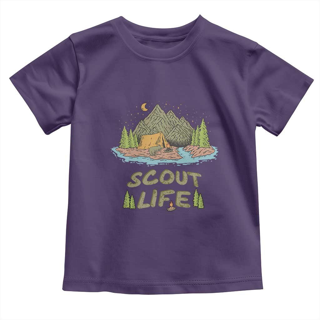 Scout Camping Toddler T Shirt Scout Camping Life Hiking Camping Outdoors Troop Leader