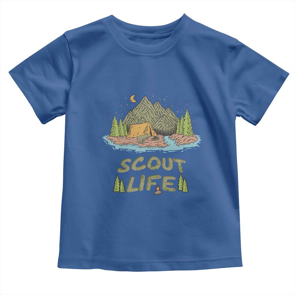 Scout Camping Toddler T Shirt Scout Camping Life Hiking Camping Outdoors Troop Leader