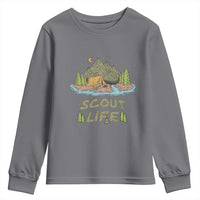 Scout Camping Youth Sweatshirt Scout Camping Life Hiking Camping Outdoors Troop Leader