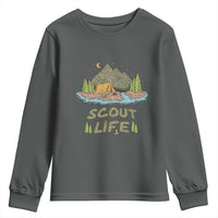 Scout Camping Youth Sweatshirt Scout Camping Life Hiking Camping Outdoors Troop Leader