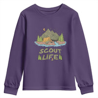 Scout Camping Youth Sweatshirt Scout Camping Life Hiking Camping Outdoors Troop Leader