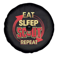 Funny Scout Spare Tire Cover Eat Sleep Scout Repeat Scouting Lovers Camping Hiking Outdoors