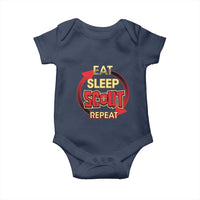 Funny Scout Baby Onesie Eat Sleep Scout Repeat Scouting Lovers Camping Hiking Outdoors