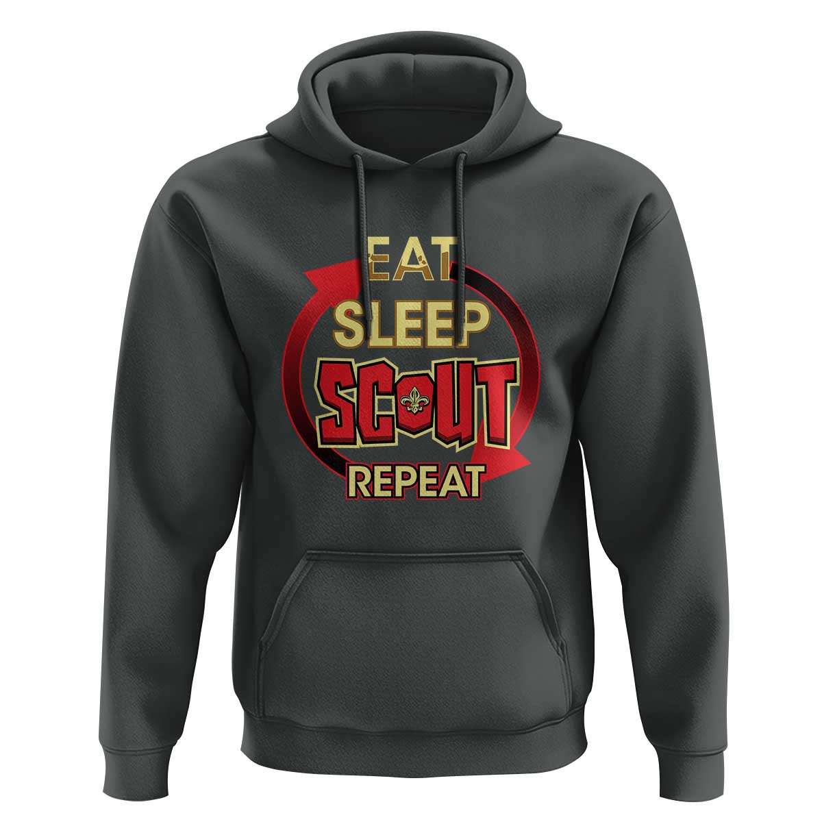 Funny Scout Hoodie Eat Sleep Scout Repeat Scouting Lovers Camping Hiking Outdoors