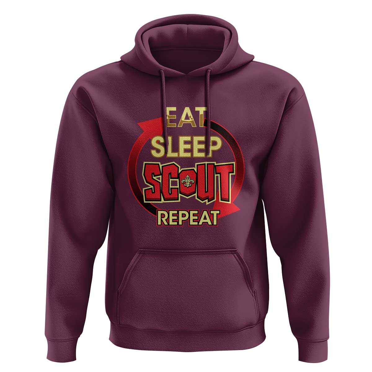 Funny Scout Hoodie Eat Sleep Scout Repeat Scouting Lovers Camping Hiking Outdoors