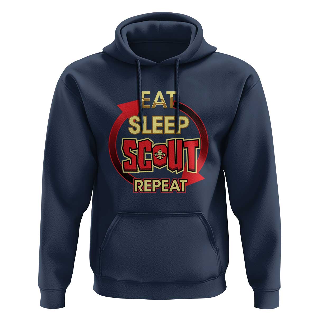 Funny Scout Hoodie Eat Sleep Scout Repeat Scouting Lovers Camping Hiking Outdoors