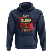 Funny Scout Hoodie Eat Sleep Scout Repeat Scouting Lovers Camping Hiking Outdoors