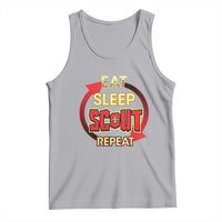 Funny Scout Tank Top Eat Sleep Scout Repeat Scouting Lovers Camping Hiking Outdoors