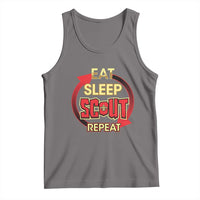Funny Scout Tank Top Eat Sleep Scout Repeat Scouting Lovers Camping Hiking Outdoors