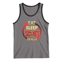 Funny Scout Tank Top Eat Sleep Scout Repeat Scouting Lovers Camping Hiking Outdoors