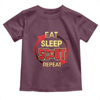 Funny Scout Toddler T Shirt Eat Sleep Scout Repeat Scouting Lovers Camping Hiking Outdoors
