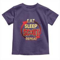 Funny Scout Toddler T Shirt Eat Sleep Scout Repeat Scouting Lovers Camping Hiking Outdoors