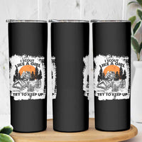 Scout Girl Skinny Tumbler I Scout Like A Girl Try To Keep Up Hiking Camping Scouting Lovers