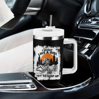 Scout Girl Tumbler With Handle I Scout Like A Girl Try To Keep Up Hiking Camping Scouting Lovers