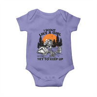 Scout Girl Baby Onesie I Scout Like A Girl Try To Keep Up Hiking Camping Scouting