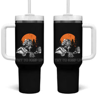 Scout Girl Tumbler With Handle I Scout Like A Girl Try To Keep Up Hiking Camping Scouting