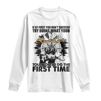 Funny Scouting Adventure Long Sleeve Shirt Doing What Your Scout Leader Told You To Do Camping Compass
