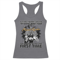 Funny Scouting Adventure Racerback Tank Top Doing What Your Scout Leader Told You To Do Camping Compass