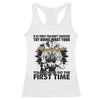 Funny Scouting Adventure Racerback Tank Top Doing What Your Scout Leader Told You To Do Camping Compass