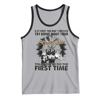 Funny Scouting Adventure Tank Top Doing What Your Scout Leader Told You To Do Camping Compass