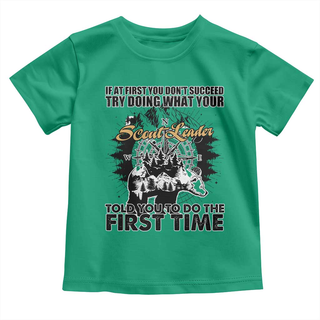 Funny Scouting Adventure Toddler T Shirt Doing What Your Scout Leader Told You To Do Camping Compass