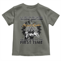 Funny Scouting Adventure Toddler T Shirt Doing What Your Scout Leader Told You To Do Camping Compass