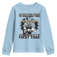 Funny Scouting Adventure Youth Sweatshirt Doing What Your Scout Leader Told You To Do Camping Compass