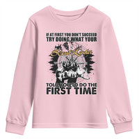 Funny Scouting Adventure Youth Sweatshirt Doing What Your Scout Leader Told You To Do Camping Compass