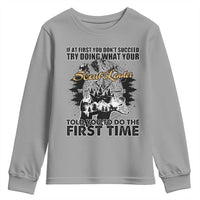 Funny Scouting Adventure Youth Sweatshirt Doing What Your Scout Leader Told You To Do Camping Compass