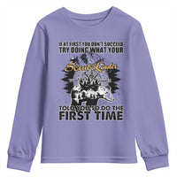 Funny Scouting Adventure Youth Sweatshirt Doing What Your Scout Leader Told You To Do Camping Compass