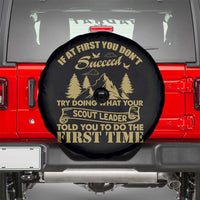Funny Scouting Adventure Spare Tire Cover Doing What Your Scout Leader Told You To Do Camping Outdoors