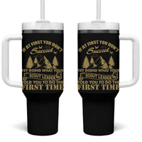 Funny Scouting Adventure Tumbler With Handle Doing What Your Scout Leader Told You To Do Camping Outdoors
