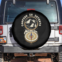 Funny Scout Camping Spare Tire Cover Camper Is Intents Compass Hiking Outdoors Adventure - Wonder Print Shop