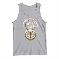 Funny Scout Camping Tank Top Camper Is Intents Compass Hiking Outdoors Adventure - Wonder Print Shop
