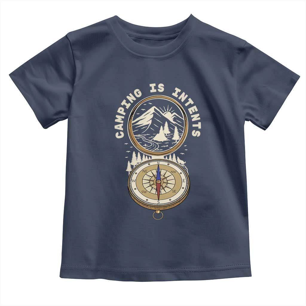 Funny Scout Camping Toddler T Shirt Camper Is Intents Compass Hiking Outdoors Adventure - Wonder Print Shop