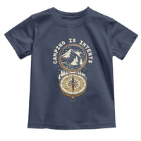 Funny Scout Camping Toddler T Shirt Camper Is Intents Compass Hiking Outdoors Adventure - Wonder Print Shop