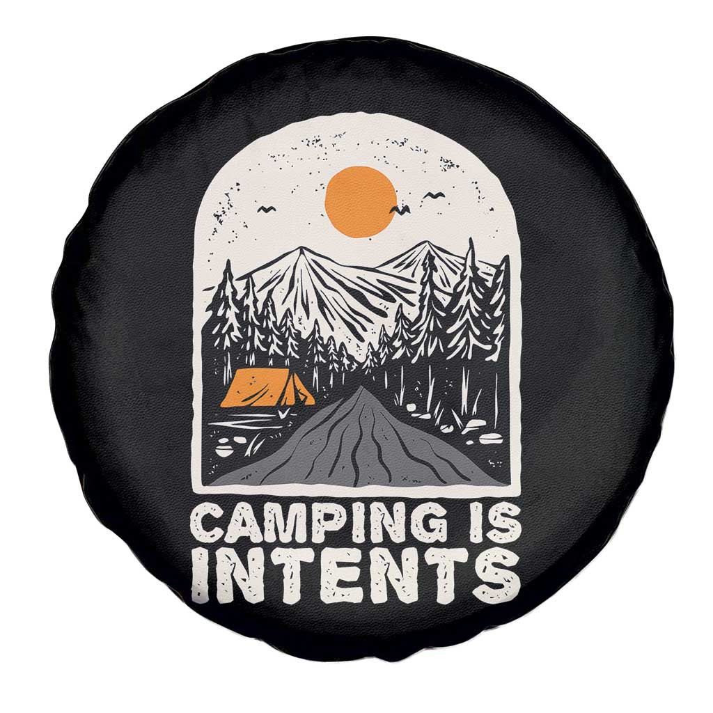 Funny Scout Camping Spare Tire Cover Camping Is Intents Hiking Outdoors Adventure - Wonder Print Shop