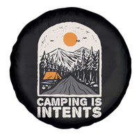 Funny Scout Camping Spare Tire Cover Camping Is Intents Hiking Outdoors Adventure - Wonder Print Shop