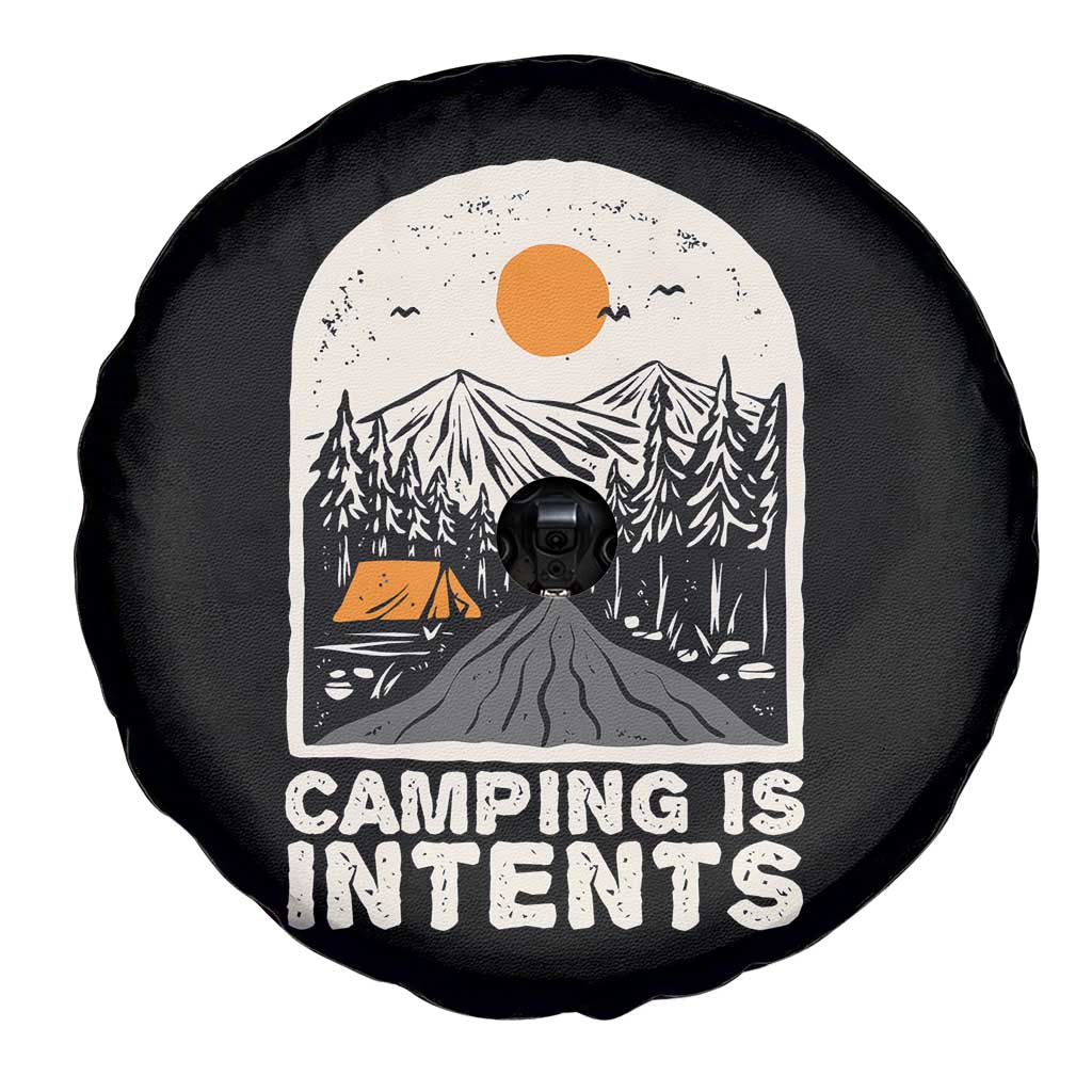Funny Scout Camping Spare Tire Cover Camping Is Intents Hiking Outdoors Adventure - Wonder Print Shop