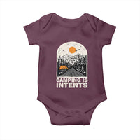 Funny Scout Camping Baby Onesie Camping Is Intents Hiking Outdoors Adventure - Wonder Print Shop