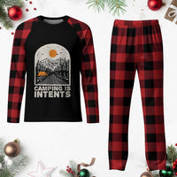 Funny Scout Camping Plaid Pajama Set Camping Is Intents Hiking Outdoors Adventure - Wonder Print Shop
