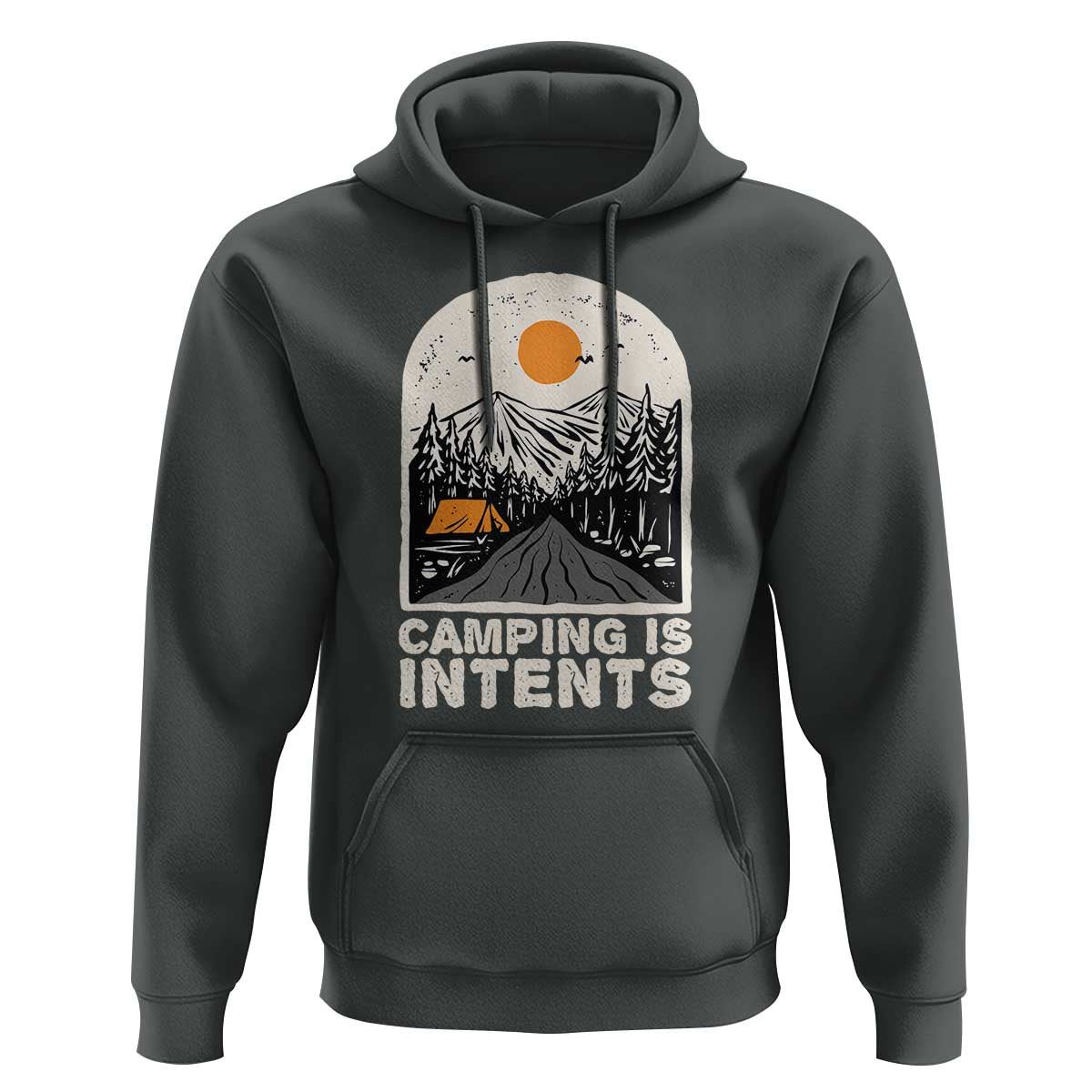 Funny Scout Camping Hoodie Camping Is Intents Hiking Outdoors Adventure TS02