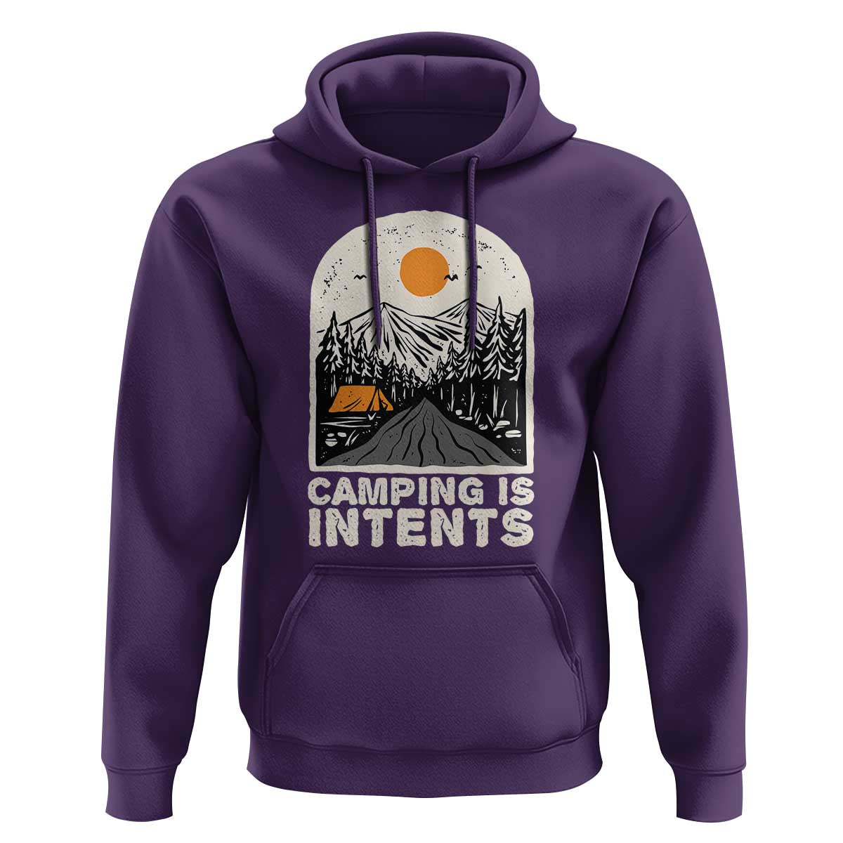 Funny Scout Camping Hoodie Camping Is Intents Hiking Outdoors Adventure TS02