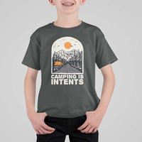 Funny Scout Camping T Shirt For Kid Camping Is Intents Hiking Outdoors Adventure - Wonder Print Shop